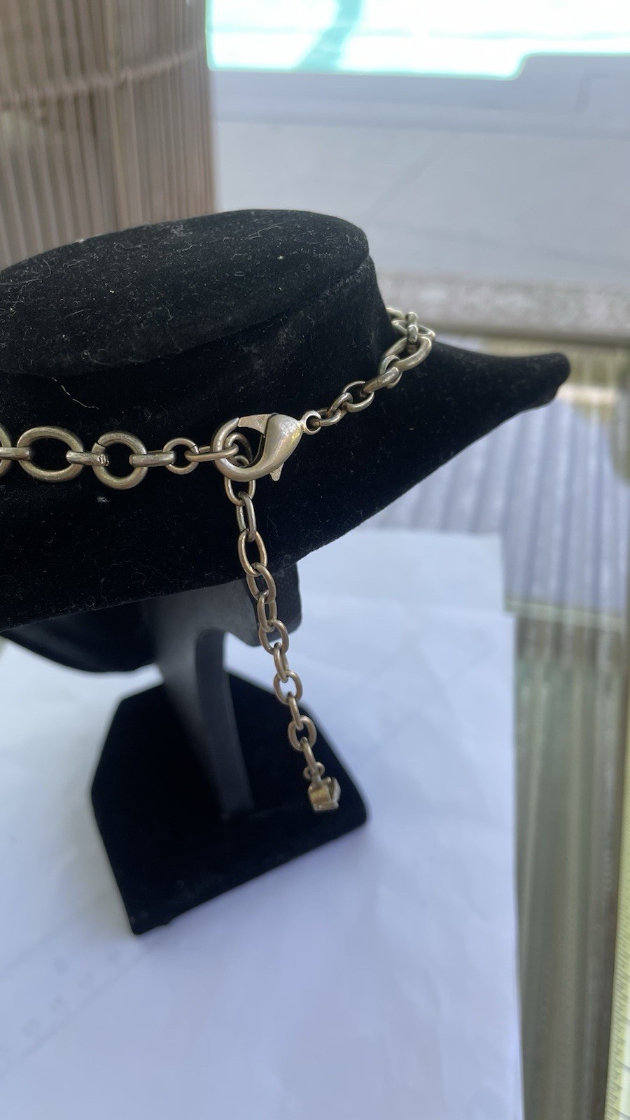 Statement Fall/ Rose Clear Crystal On GoldTone Ch… - image 6