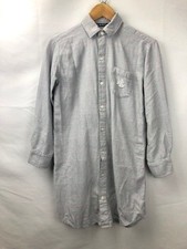 Ralph Lauren Lauren Ralph Cotton Viscose Blend Shirt Dress Chest Logo Embroidery