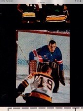 1970 NY Rangers Ed Giacomin Sports Illustrated Sealed Vintage Poster 