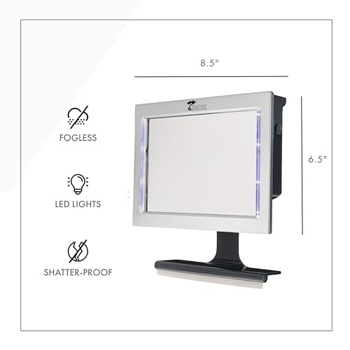 Original LED Fogless Shower Mirror with Squeegee - Picture 6 of 7