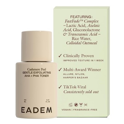 Gentle Exfoliating AHA & PHA Toner, Milky Rice Toner Exfoliant Lactic, Azelaic