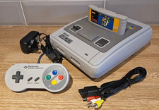 Super Nintendo SNES Console Bundle Super Mario World Console/Game/Pad/PSU/AV