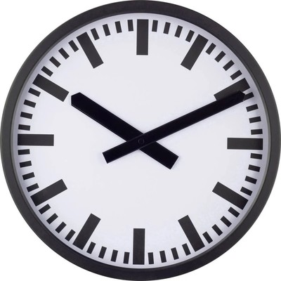 EUROTIME 59540-05 Funk Funkuhr 35 cm x 35 mm x 5 cm Schwarz (matt)