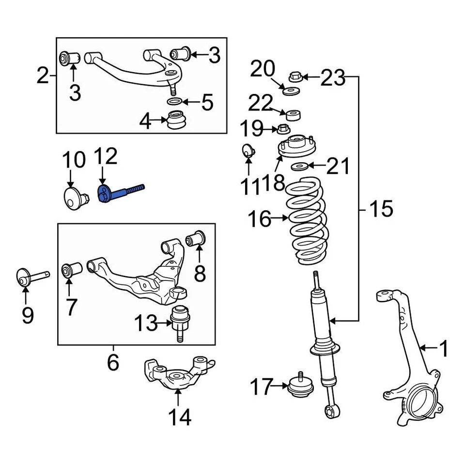 For Toyota Tacoma 05-15 Toyota Front Inner Alignment Camber Adjusting Eccentric - Изображение 3 из 4
