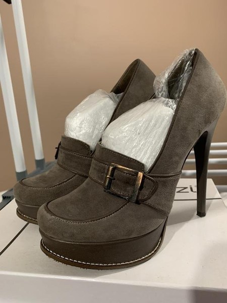 Women Mario Muzi Heels Brown Suede 38