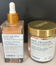 Truly Anti-Cellulite Resurfacing Body Polish 2 Oz NEW And 3.1 Oz Nice Melons 