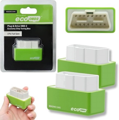   2 Stk. OBD2 Kraftstoffsparer Diesel, Eco Chip Tuning Box Spritsparer PKW...
