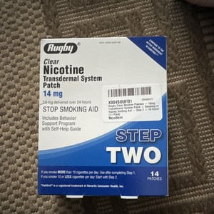 Rugby Clear Nicotine Transdermal System Patch Step Two - 14mg