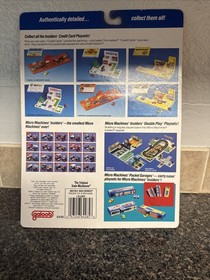Vintage MICRO MACHINES  Shell Credit Card Playset - all 6 & Extras!
