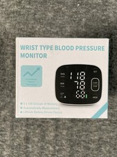 Digital Wrist Cuff Blood Pressure Monitor Automatic Lithium Battery 2x120 Memory