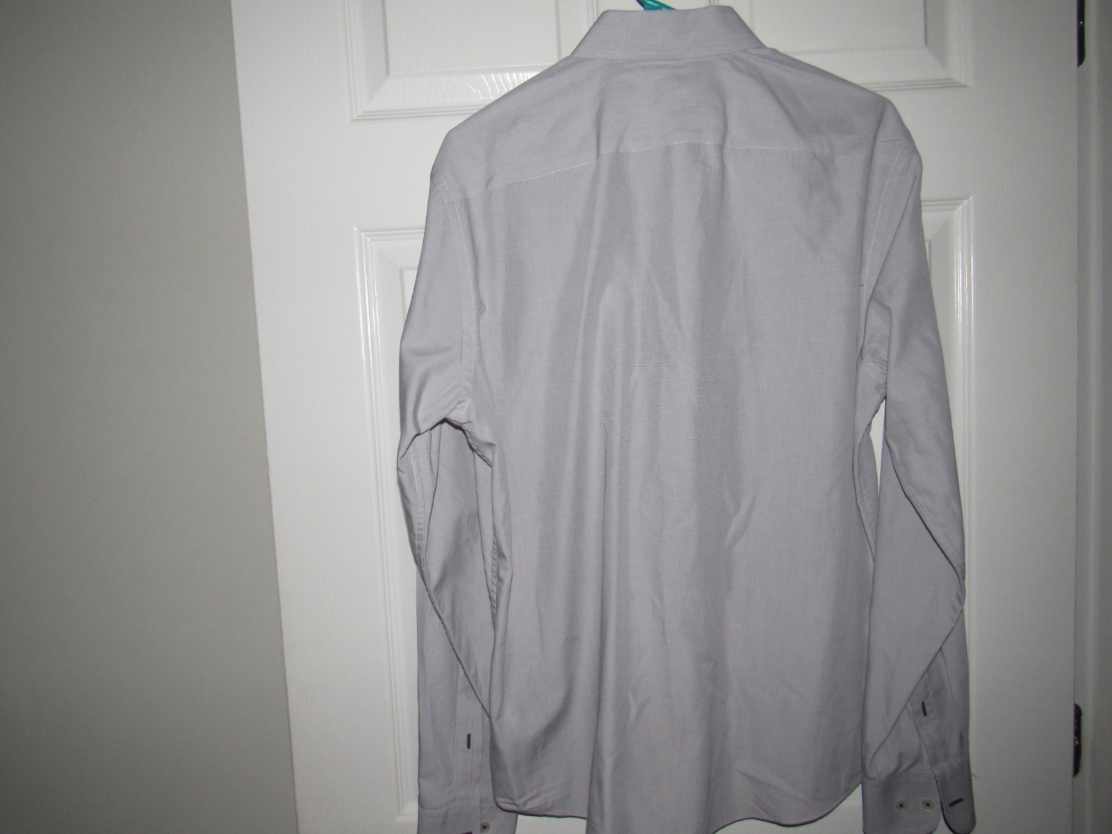 UNTUCKIT Men's Large Solid Gray Button Up Shirt  … - image 3