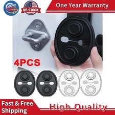 4Pcs Car Door Lock Protective Cover Silicone Shockproof Cushion Trim Accessories