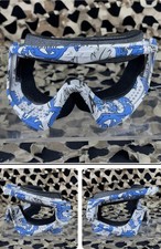 Blue White Black Camo Paintball Goggles Protective Eyewear Safety Gear Anti-Fog
