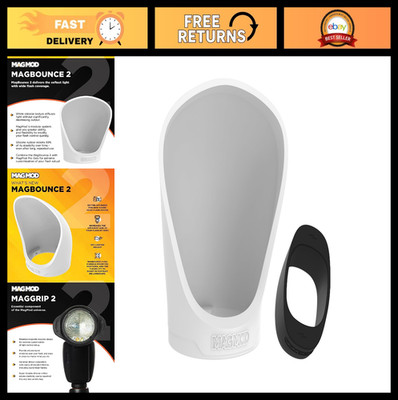 Camera Speedlight Flash Diffuser Bundle - MagBounce 2 & MagGrip 2 Modular Lighti