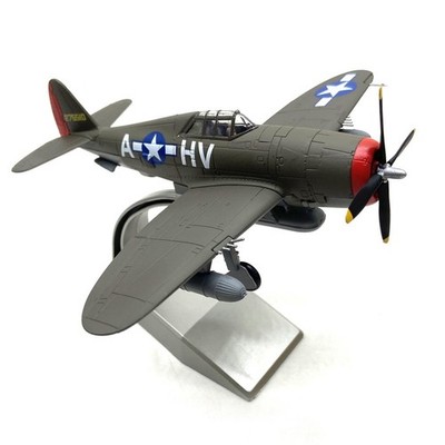 1:72 US WWII Republic P-47 Thunderbolt Fighter Model Diecast