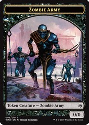 Zombie Army Token (010/019) War of the Spark MTG Token
