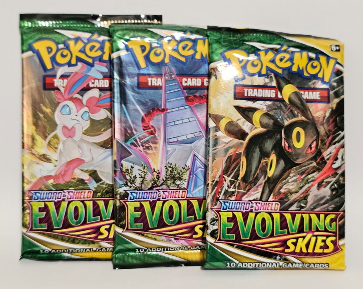 pokemon evolving skies sleeved booster pack Pokmon TCG: Sword & Shield-Evolving Skies Sleeved Booster Pack (10 Cards)