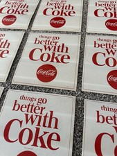 ( 1 ) Vintage 1960s Coca-Cola Decal “Things Go Better With Coke 7.5x6.5 Original