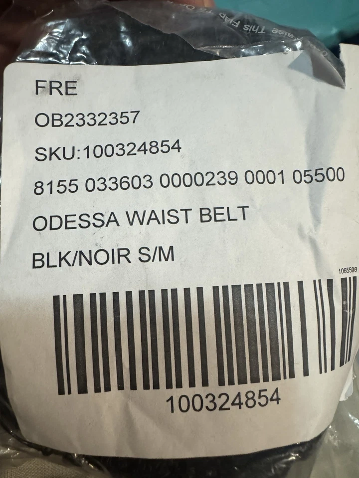 NUEVO CON ETIQUETAS FREE PEOPLE Cinturón Odessa S/M NEGRO Foto 4 de 4