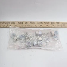 (20-Pk) Hex Nut Plain Carbon Steel Electroplated 1/2" 2018146