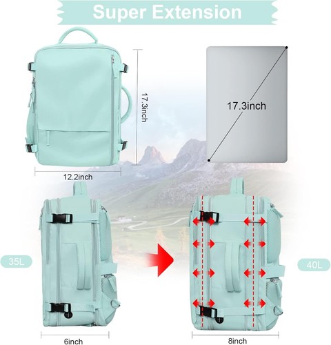 Waterproof Carry-On Backpack with Charging Port – Stylish Travel Companion - Picture 5 of 10