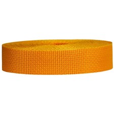 Strapworks 1" x 50yd Yellow Gold Lightweight Polypropylene Webbing Outdoor DIY