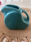 Fiestaware Ceramic Mini Disc Pitcher Turquoise -Free Shipping