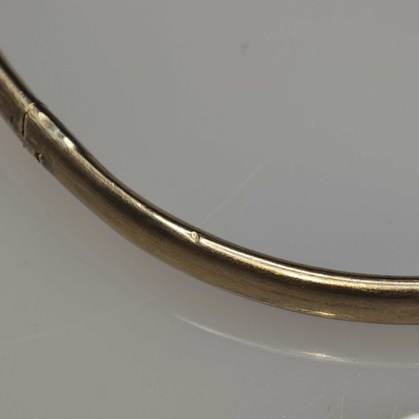 Solid 9ct Gold Torque Bangle Sapphire Vintage 9k … - image 11