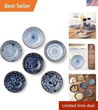 Dipping Bowls, Soy Sauce Dish Ceramic, 3 OZ Small Serving Bowls for Side Dish...