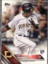 ALEN HANSON #US146 2016 Topps Update Series Pittsburgh Pirates NM