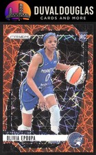 2024 Panini Prizm WNBA #95 Olivia Epoupa Orange Velocity Prizms