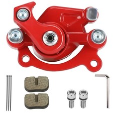 FVRITO Rear Brake Caliper with Pads Compatible Mini Bike Red