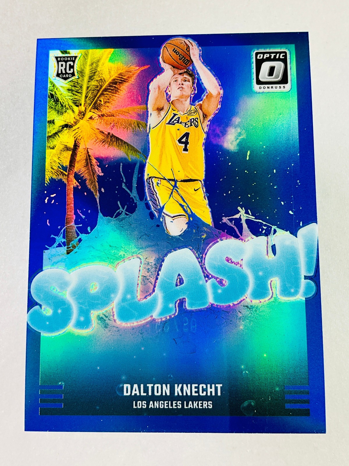 2024-25 Donruss Optic Basketball Dalton Knecht Splash Blue Prizm /85