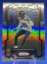 2023 Panini Prizm Devon Witherspoon Silver Prizm Rookie RC #389 Seattle Seahawks