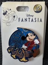 Disney Japan JDS Sorcerer Mickey Brooms Fantasia Slider Pin