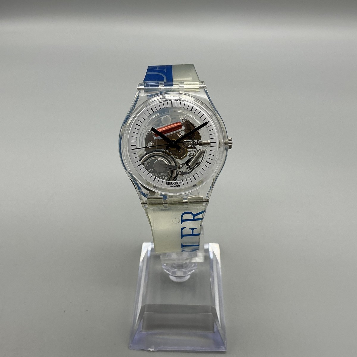 1998 Swatch Watch Gents 34mm Skeleton Daimler Chrysler Swiss Box