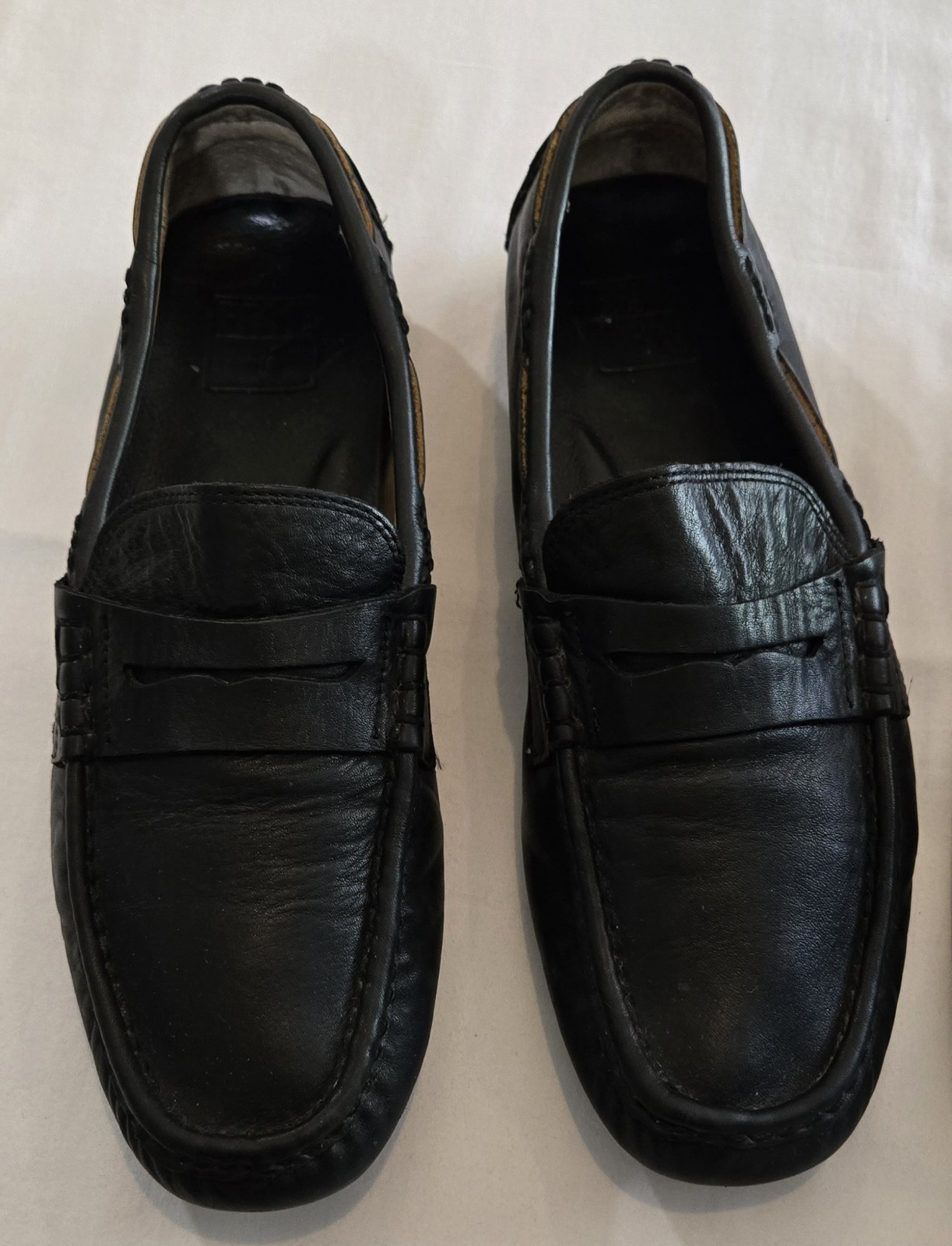 Lotto 2 paia di mocassini FRYE in pelle slip on penny scarpe da guida uomo 9 5 nero brn