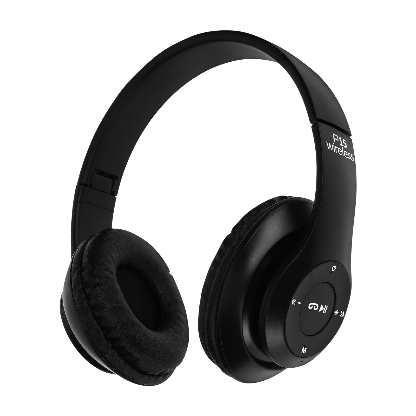 Casque audio Bluetooth 4.0 Avizar P15 noir avec prise jack 3.5 mm et micro intégré pour smartphone