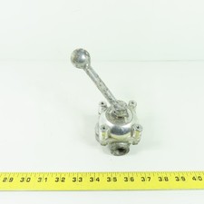 Barksdale Controls Div 9023-M-C 4-Way Shear-Seal Manual Control Valve 3-Position