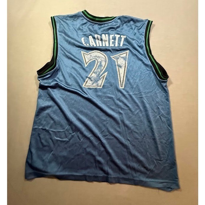 Minnesota Timberwolves Kevin Garnett 21 Basketball Jersey Reebok Size L thumbnail 5
