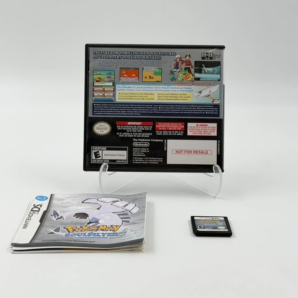Pokemon Soul Silver Version (Nintendo DS, 2010) Authentic CIB Tested - Image 2 of 3