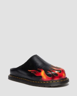 Dr. Martens SAN MULE FLAME Limited Editon Schuhe schwarz/rot
