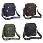 Men's Shoulder Bag Casual Crossbody Bag Waterproof  Fabric Multi Pocket Design