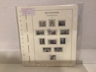 Leuchtturm Bund 1985-89 Vordrucke mit Klemmtaschen gebraucht