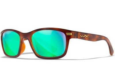 Gafas Wiley X Helix - Captivate - Lentes de espejo verdes polarizadas - Montu...
