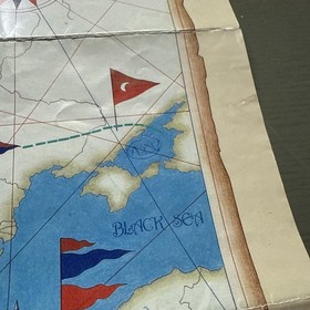 Uncharted Waters Nintendo NES Foldable Promo Map Poster Insert ONLY With Writing