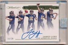 JARED GOFF 2016 PANINI FLAWLESS RC PROGRESSION AUTOGRAPH SP AUTO JERSEY# 16/20