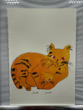 Andy Warhol, Page From a Book, 25 Cats,Sam and Blue Pussy, Rare, Edition, page