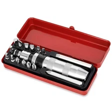 1/2" Hand Impact Screwdriver, Reversible Manual Impact Driver Includes 15 Pcs...