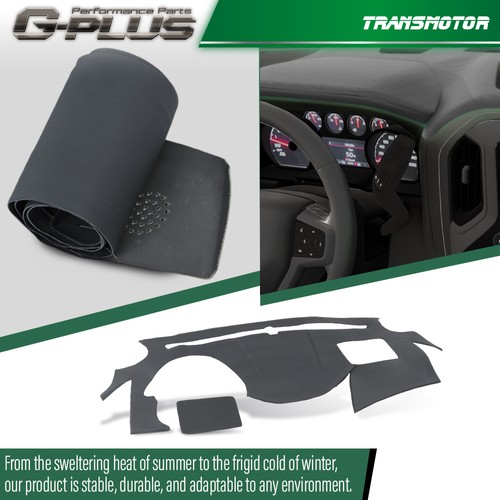 GRAY Soft TPE Dash Cover Overlay Fit For 2011 2012 2013 2014 Hyundai Sonata